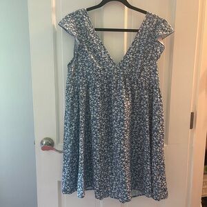 SHEIN Blue Floral Dress